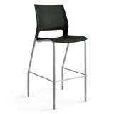 Lumin 4-Leg Stackable Stool | Durable Upholstered & Plastic Options | Arm or Armless Stools SitOnIt 