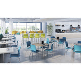 Lumin 4-Leg Stackable Stool | Durable Upholstered & Plastic Options | Arm or Armless Stools SitOnIt 