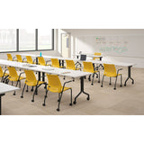 Lumin Series Four-Leg Stacking Chair | Ergonomic K-12 School & Classroom Seating Guest Chair, Cafe Chair, Stack Chair SitOnIt 