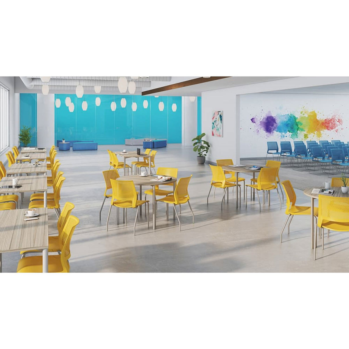 Lumin Series Four-Leg Stacking Chair | Ergonomic K-12 School & Classroom Seating Guest Chair, Cafe Chair, Stack Chair SitOnIt 