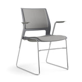 Lumin Wire Rod Stackable Chair for Schools | Contemporary Classroom & Library Seating Guest Chair, Cafe Chair, Stack Chair SitOnIt 