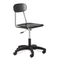 Black Marquis metal-frame gas-lift lab stool with 5-star base and casters