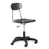 Black Marquis metal-frame gas-lift lab stool with 5-star base and casters