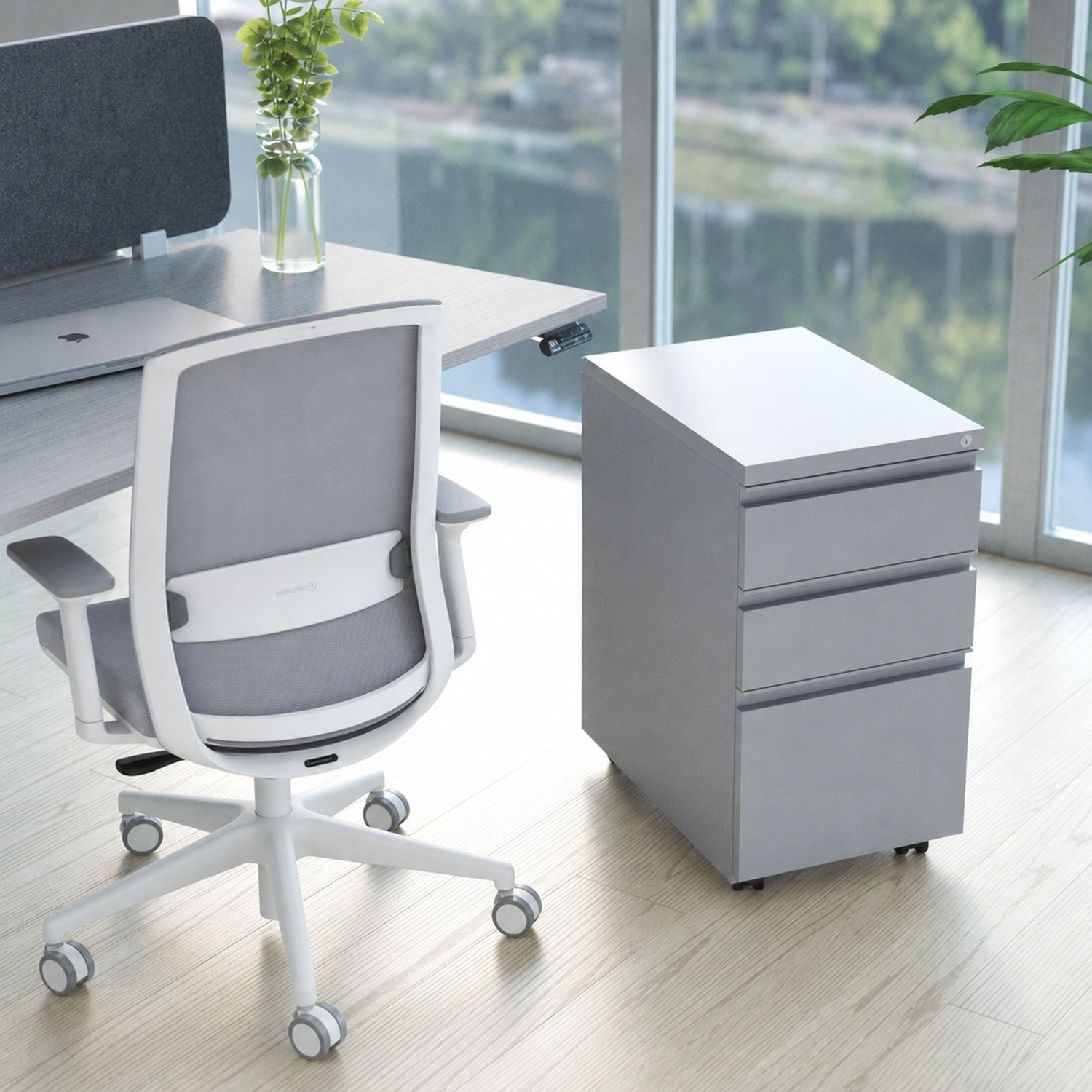 Milo Metal Storage by Workspace48 — manufacturer illustration; optional components may be shown