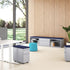 Milo Pedestals by Workspace48 — manufacturer illustration; optional components may be shown