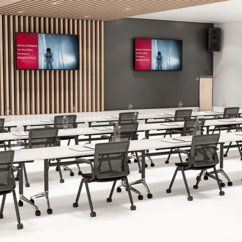 Modulus Flip Top Tables - Sleek & Versatile Flip Top Table Workspace 48 