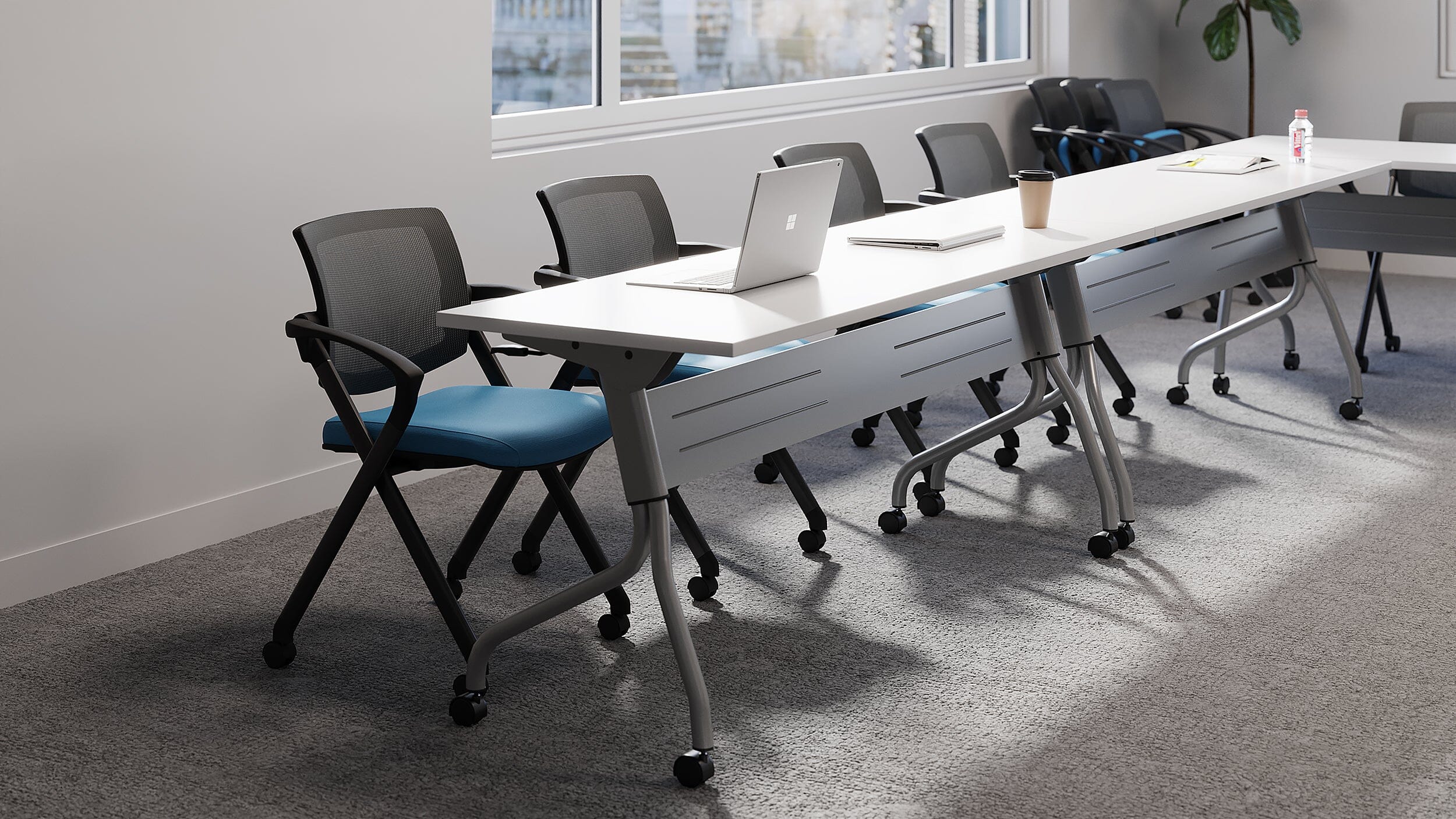 Newland | Flip-Top Training Tables Flip Top Table OfficesToGo 