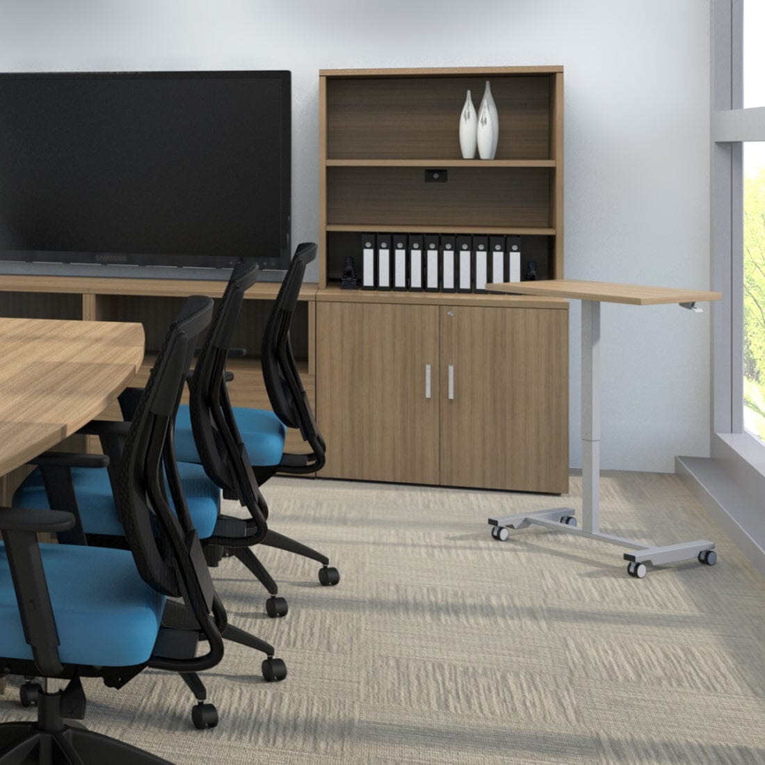 Newland | Height Adjustable Personal Tables Height Adjustable Table OfficesToGo 
