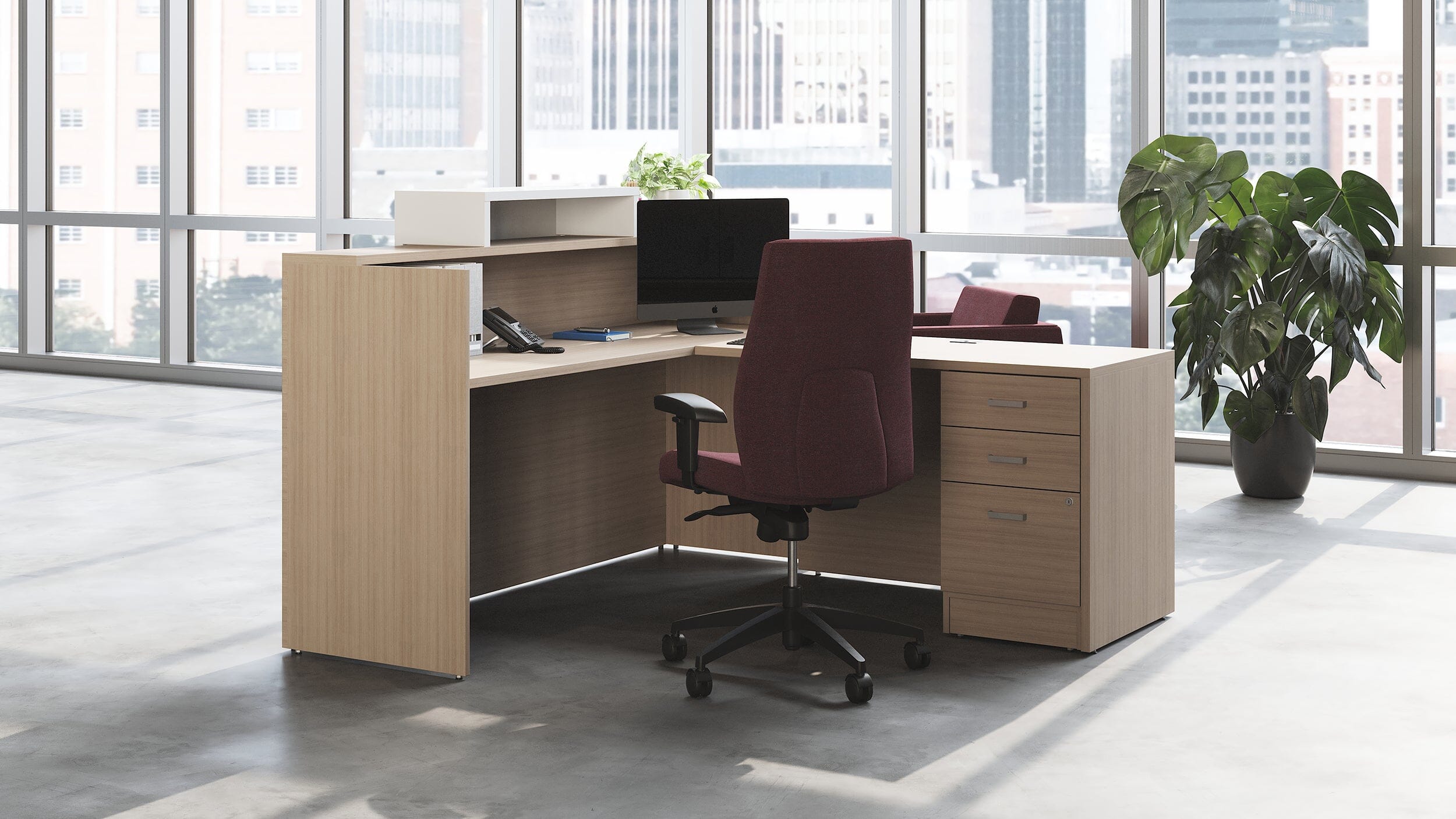 Newland | Reception Desk Package Office Desk Set OfficesToGo 