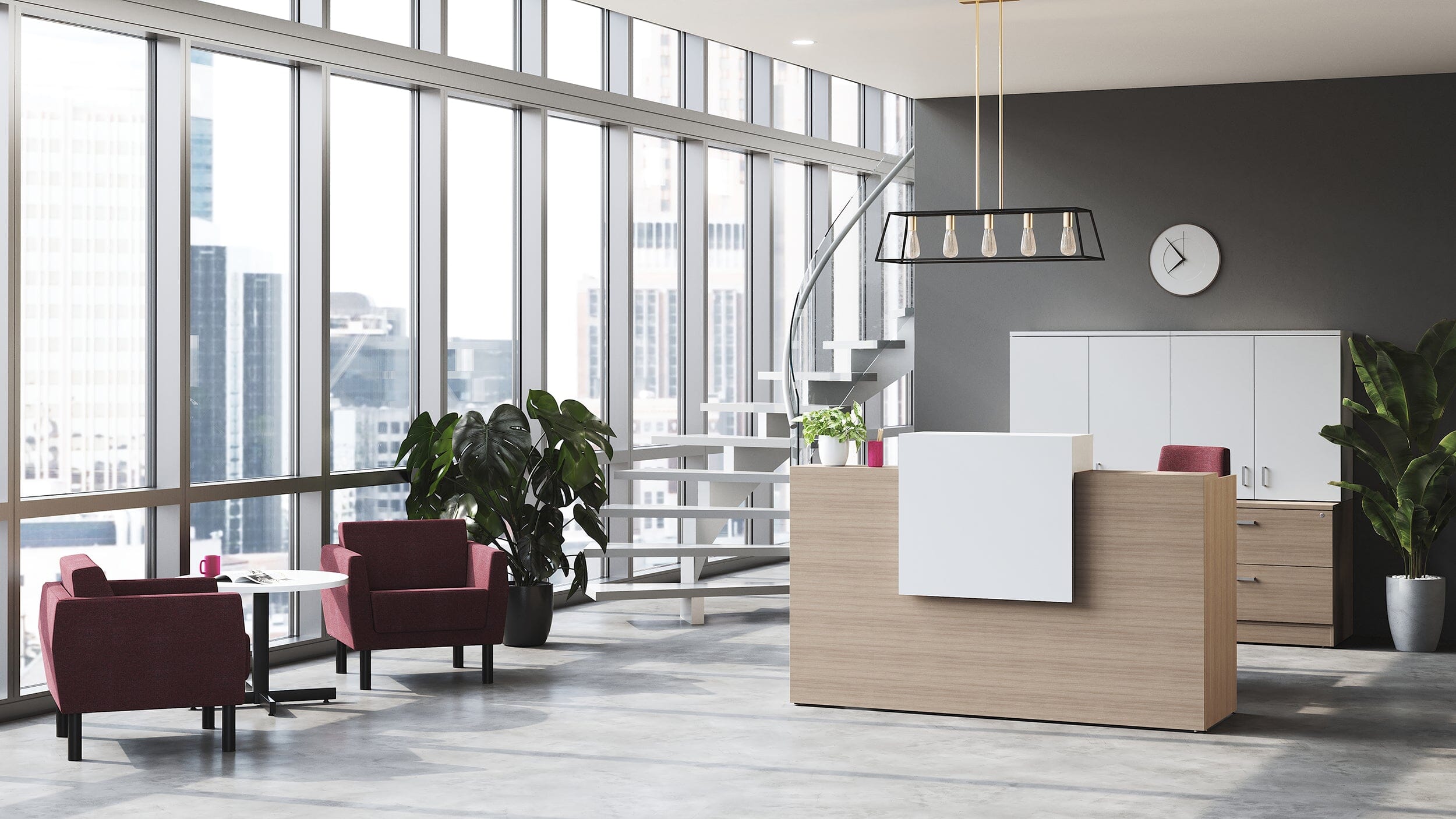 Newland | Reception Desk Package Office Desk Set OfficesToGo 