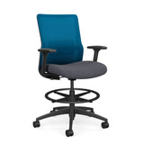 Novo Ergonomic Mesh Back Stool for Schools | Mid-Back Task Stool with Fabric Seat Stools SitOnIt 