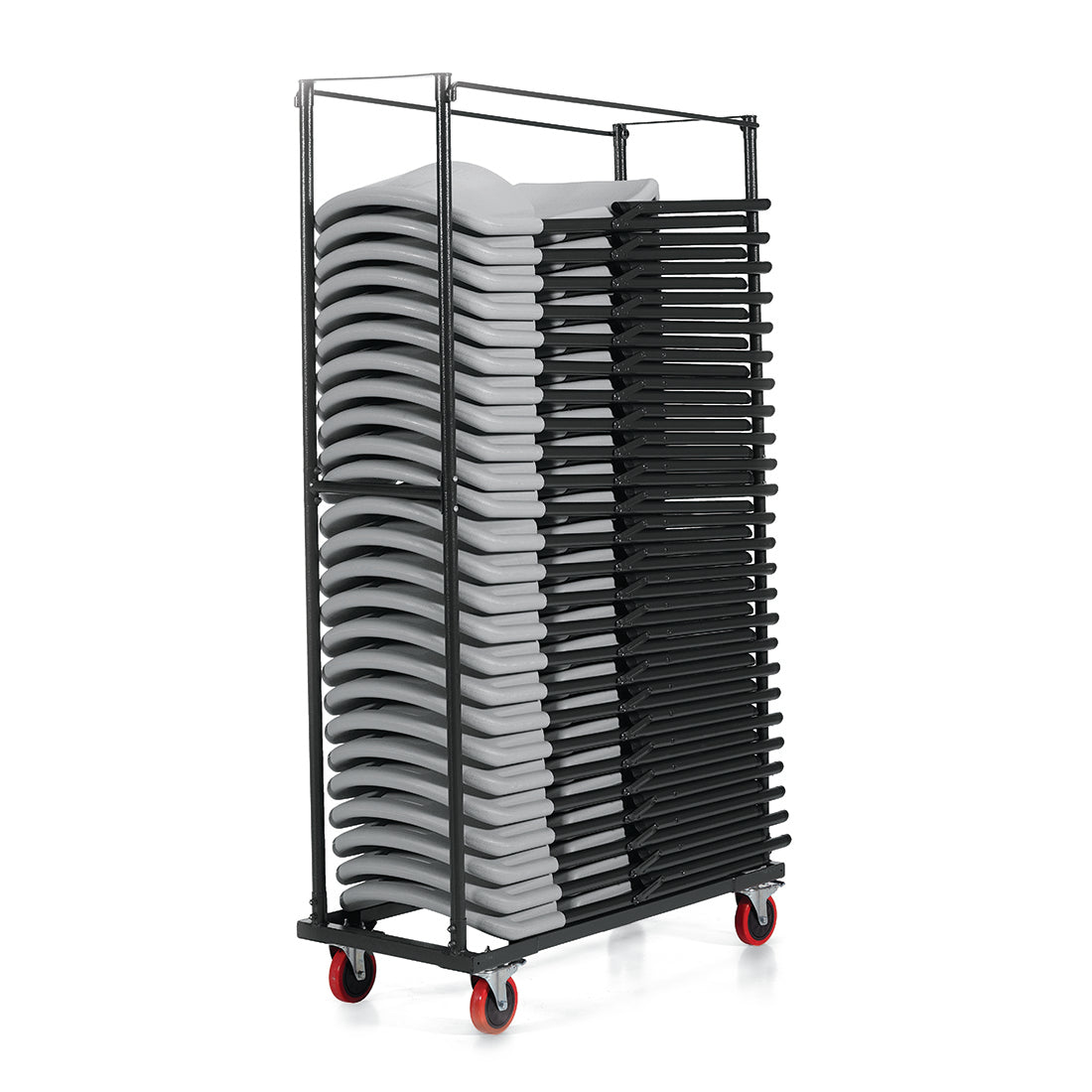 Lite-Lift MVL2776 dolly with compatible folding chairs shown for reference; chairs sold separately