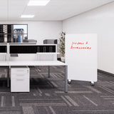 Orbit Mobile Acoustic Divider by Workspace48 Privacy Screen, Whiteboard Workspace 48 