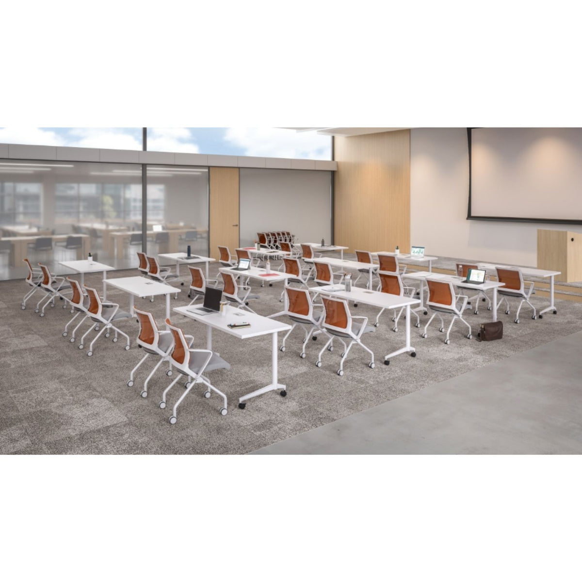 Parallon Training Tables | Flip-Top & Fixed Base | Durable Classroom Furniture SitOnIt 
