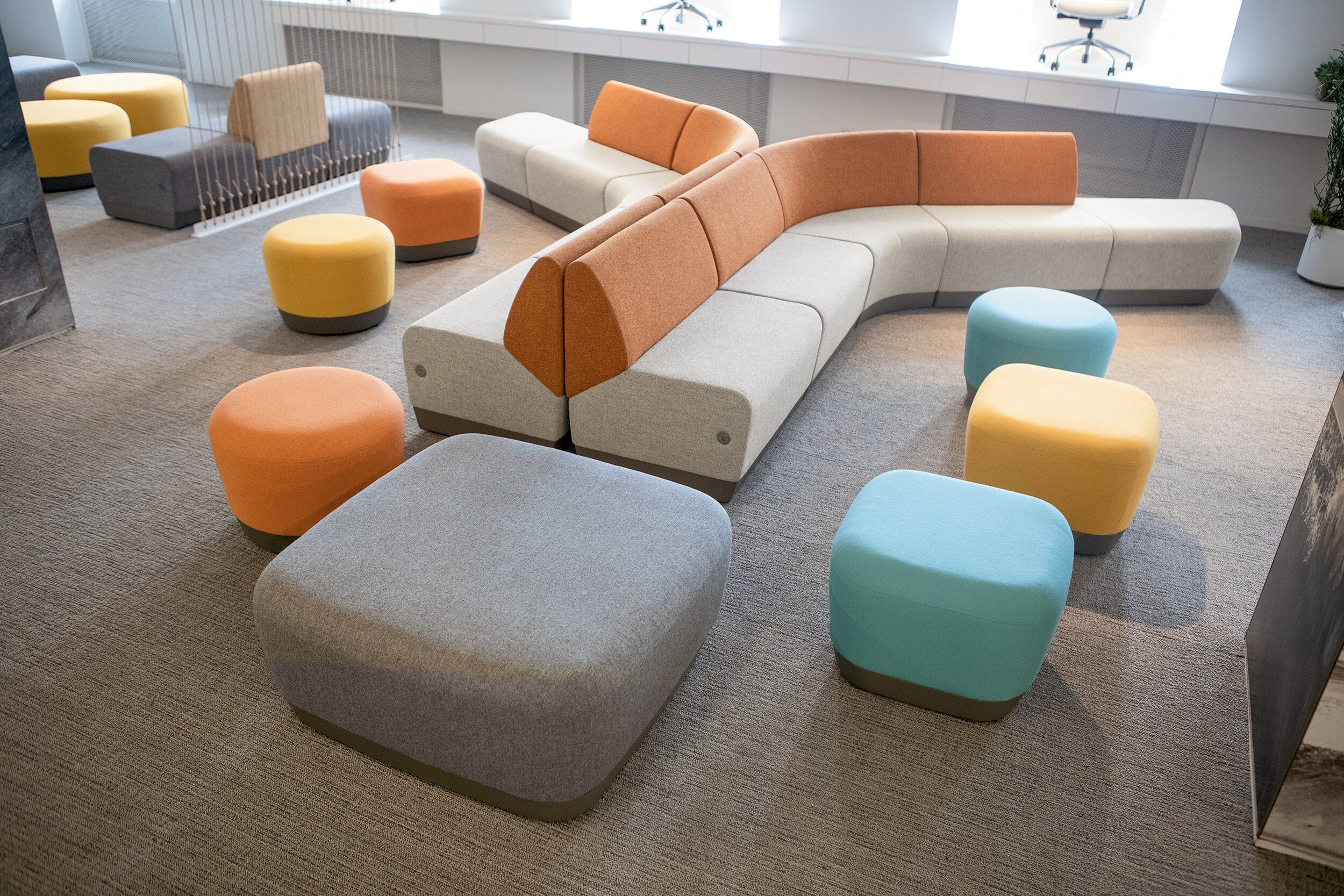 Pasea Mini Round Ottoman Ottoman SitOnIt 