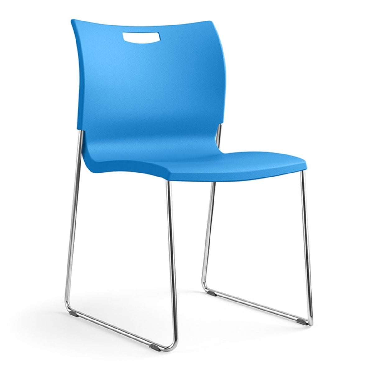 Rowdy Stackable Chair – Durable Plastic & Wire Frame Seating Guest Chair, Cafe Chair, Stack Chair SitOnIt 