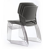 SitOnIt Orbix Wire Rod Chair | Plastic Shell, Arm or Armless Guest Chair, Cafe Chair, Stack Chair SitOnIt 