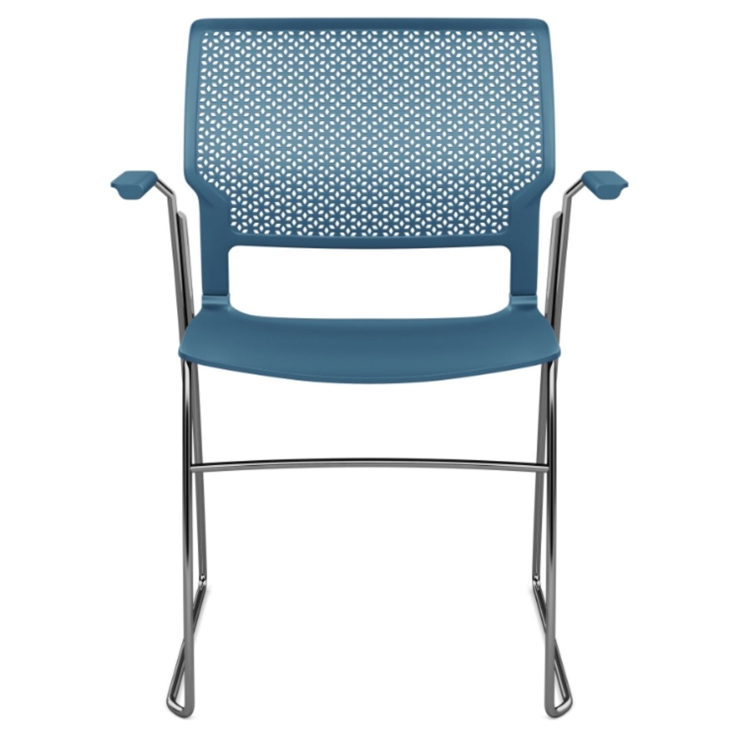 SitOnIt Orbix Wire Rod Chair | Plastic Shell, Arm or Armless Guest Chair, Cafe Chair, Stack Chair SitOnIt 