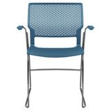 SitOnIt Orbix Wire Rod Chair | Plastic Shell, Arm or Armless Guest Chair, Cafe Chair, Stack Chair SitOnIt 