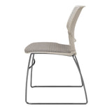 SitOnIt Orbix Wire Rod Chair | Plastic Shell, Arm or Armless Guest Chair, Cafe Chair, Stack Chair SitOnIt 
