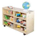 Straight Shelf Storage: Deep, 6 Cubbies | Trojan Classroom Furniture Cubby & Multi-Storage Trojan Classroom Furniture 