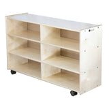 Straight Shelf Storage: Deep, 6 Cubbies | Trojan Classroom Furniture Cubby & Multi-Storage Trojan Classroom Furniture 