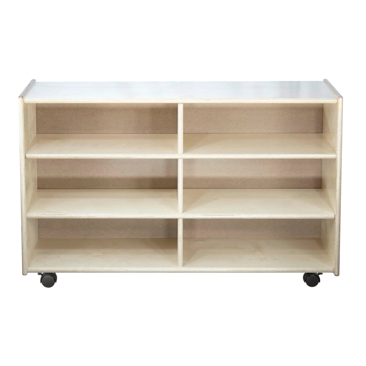 Straight Shelf Storage: Deep, 6 Cubbies | Trojan Classroom Furniture Cubby & Multi-Storage Trojan Classroom Furniture 