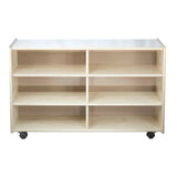 Straight Shelf Storage: Deep, 6 Cubbies | Trojan Classroom Furniture Cubby & Multi-Storage Trojan Classroom Furniture 