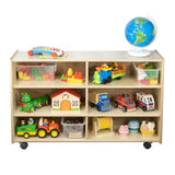 Straight Shelf Storage: Deep, 6 Cubbies | Trojan Classroom Furniture Cubby & Multi-Storage Trojan Classroom Furniture 