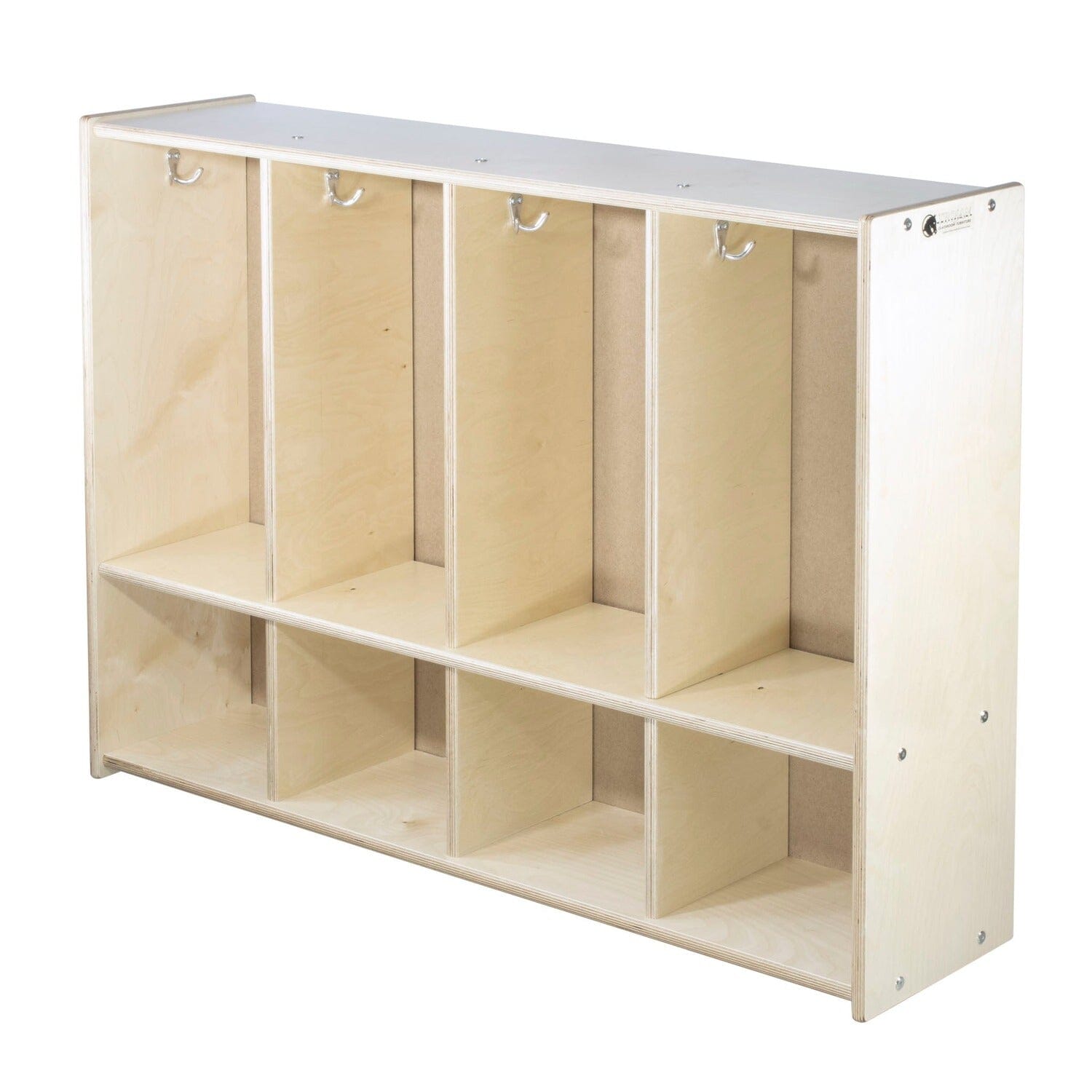 Toddler Lockers | Trojan Classroom Furniture Coat Cubbies & Lockers Trojan Classroom Furniture 4 Section Toddler Locker 