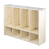Toddler Lockers | Trojan Classroom Furniture Coat Cubbies & Lockers Trojan Classroom Furniture 4 Section Toddler Locker 