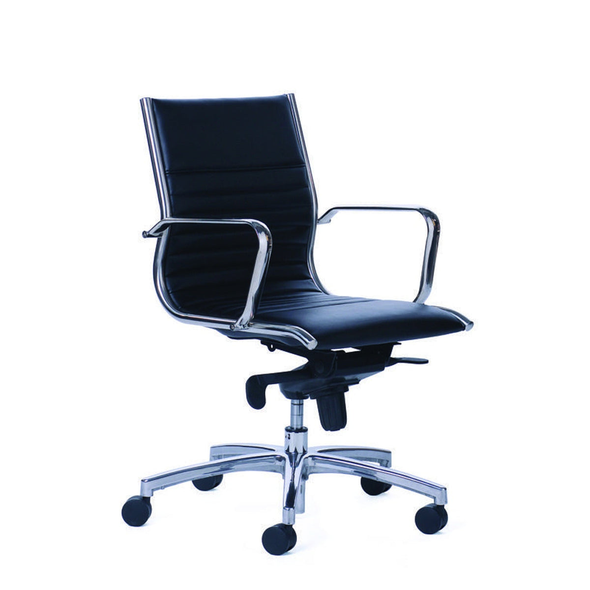 Metro boardroom chair by Workspace48 — Black finish illustration