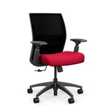 Amplify Midback Office Chair Office Chair, Conference Chair, Computer Chair, Teacher Chair, Meeting Chair SitOnIt Fabric Color Fire Mesh Color Onyx Swivel Tilt ($0)