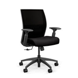 Amplify Midback Office Chair Office Chair, Conference Chair, Computer Chair, Teacher Chair, Meeting Chair SitOnIt Fabric Color Licorice Mesh Color Onyx Swivel Tilt ($0)