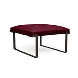 Cameo Single Seat Lounge Bench Lounge Seating, Modular Lounge Seating SitOnIt Frame Color Bronze Fabric Color Maroon 