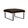 Cameo Single Seat Lounge Bench Lounge Seating, Modular Lounge Seating SitOnIt Frame Color Bronze Fabric Color Rootbeer 