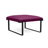 Cameo Single Seat Lounge Bench Lounge Seating, Modular Lounge Seating SitOnIt Frame Color Charcoal Fabric Color Grape 
