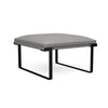 Cameo Single Seat Lounge Bench Lounge Seating, Modular Lounge Seating SitOnIt Frame Color Charcoal Fabric Color Nickle 