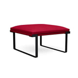 Cameo Single Seat Lounge Bench Lounge Seating, Modular Lounge Seating SitOnIt Frame Color Charcoal Fabric Color Raspberry 