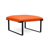 Cameo Single Seat Lounge Bench Lounge Seating, Modular Lounge Seating SitOnIt Frame Color Charcoal Fabric Color Tangerine 