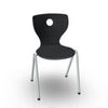 Compass Lupo 4 Legged Chair Classroom Chairs, Guest Chair, Cafe Chair, VS America 18 ⅛" Dark Grey 