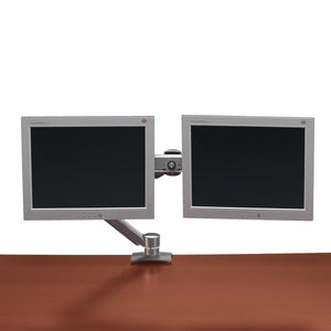 Double Monitor Double Extension with Height Adjustment Single Monitor Arm OfficeToGo 