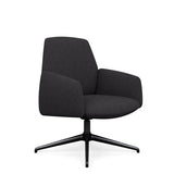 Envoi Midback Lounge Chair Lounge Seating SitOnIt Fabric Color Anthracite Free Swivel Frame Color Charcoal
