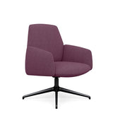 Envoi Midback Lounge Chair Lounge Seating SitOnIt Fabric Color Concord Free Swivel Frame Color Charcoal