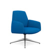 Envoi Midback Lounge Chair Lounge Seating SitOnIt Fabric Color Electric Blue Auto Return Frame Color Polished Aluminum