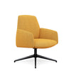 Envoi Midback Lounge Chair Lounge Seating SitOnIt Fabric Color Mustard Auto Return Frame Color Charcoal