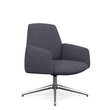 Envoi Midback Lounge Chair Lounge Seating SitOnIt Fabric Color Quartz Auto Return Frame Color Polished Aluminum