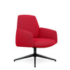 Envoi Midback Lounge Chair Lounge Seating SitOnIt Fabric Color Scarlet Auto Return Frame Color Charcoal