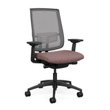 Focus 2.0 Office Chair - Mesh Back Office Chair, Conference Chair, Computer Chair, Teacher Chair, Meeting Chair SitOnIt Fabric Color Citrus Mesh Color Ash 