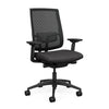 Focus 2.0 Office Chair - Mesh Back Office Chair, Conference Chair, Computer Chair, Teacher Chair, Meeting Chair SitOnIt Fabric Color Ebony Mesh Color Slate 
